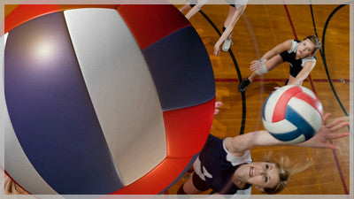Volleyball Transition Red White and Blue